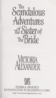 Tapa de The scandalous adventures of the sister of the bride