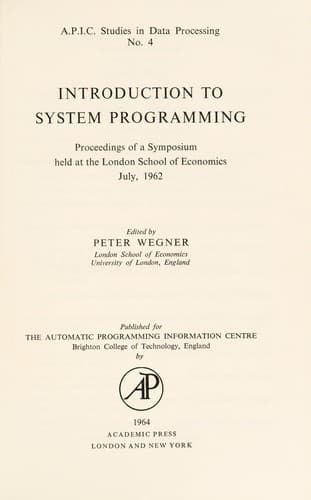 Tapa de Introduction to system programming