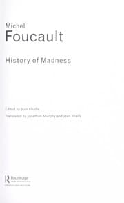 Tapa de History of madness