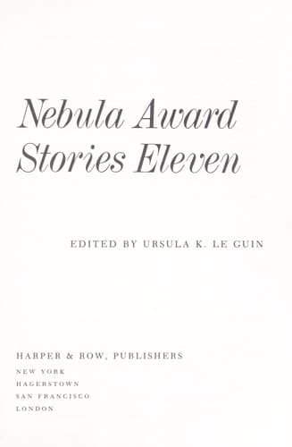 Tapa de Nebula award stories eleven
