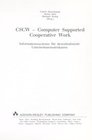Tapa de CSCW -- computer supported cooperative work