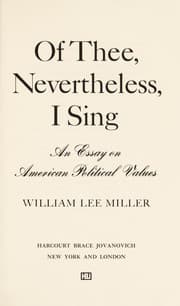 Tapa de Of thee, nevertheless, I sing