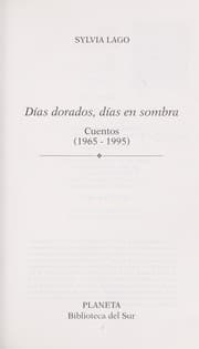 Tapa de Días dorados, días en sombra