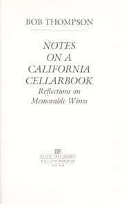 Tapa de Notes on a California cellarbook