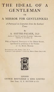 Tapa de The ideal of a gentleman, or, A mirror for gentlefolks