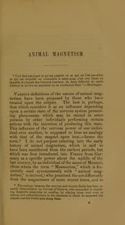 Tapa de Animal magnetism, and homoeopathy : with notes illustrative of the influence of the mind on the body