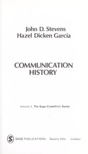 Tapa de Communication history