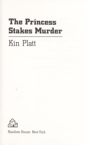 Tapa de The Princess Stakes murder