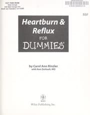 Tapa de Heartburn & reflux for dummies
