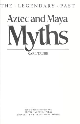 Tapa de Aztec and Maya myths