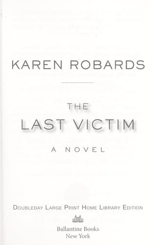Tapa de The last victim