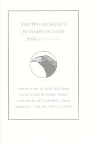 Tapa de Master Richard's Bestiary of love and response