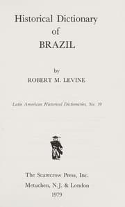 Tapa de Historical Dictionary of Brazil