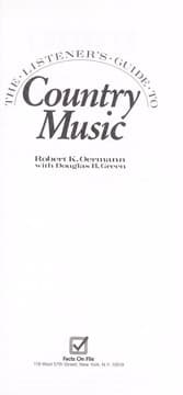 Tapa de The listener's guide to country music