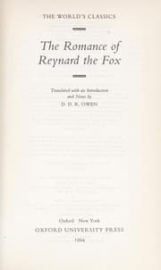 Tapa de The romance of Reynard the fox