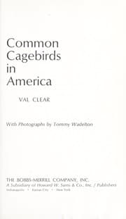Tapa de Common cagebirds in America