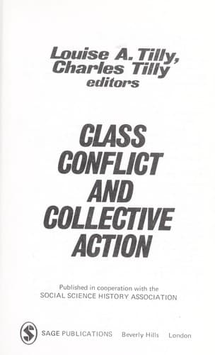 Tapa de Class conflict and collective action