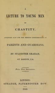 Tapa de A lecture to young men on chastity