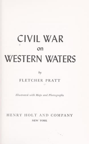 Tapa de Civil War on western waters
