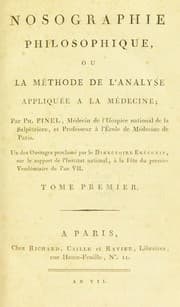 Tapa de Nosographie philosophique, ou la m©♭thode de l'analyse appliqu©♭e a la m©♭decine