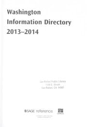 Tapa de Washington information directory, 2013-2014
