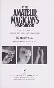 Tapa de The amateur magician's handbook