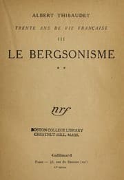 Tapa de Le Bergsonisme