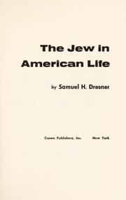 Tapa de The Jew in American life