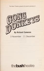 Tapa de The Bush Theatre presents the world premiere of Gong donkeys