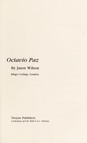 Tapa de Octavio Paz