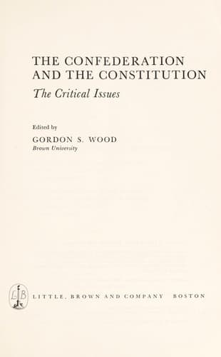 Tapa de Confederation and the Constitution