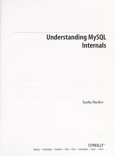 Tapa de Understanding MySQL internals