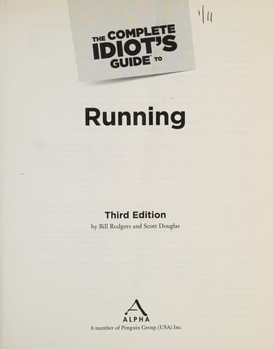Tapa de The complete idiot's guide to running