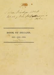 Tapa de The book of dreams, 1811-1812-1813