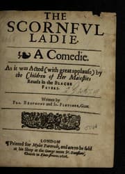 Tapa de The scornful ladie