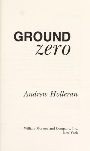 Tapa de Ground zero