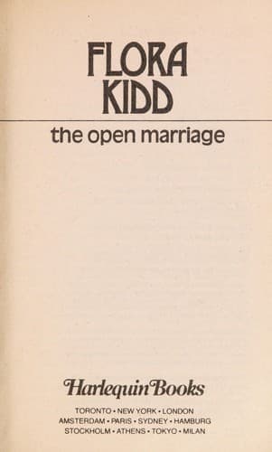 Tapa de The open marriage
