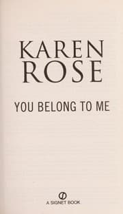 Tapa de You belong to me