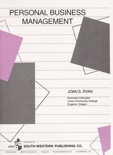 Tapa de Personal business management