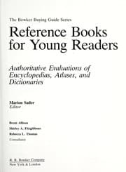 Tapa de Reference books for young readers