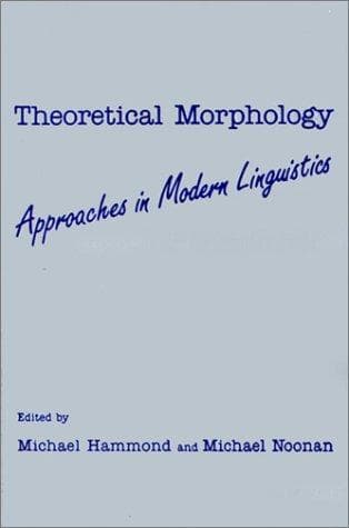 Tapa de Theoretical Morphology