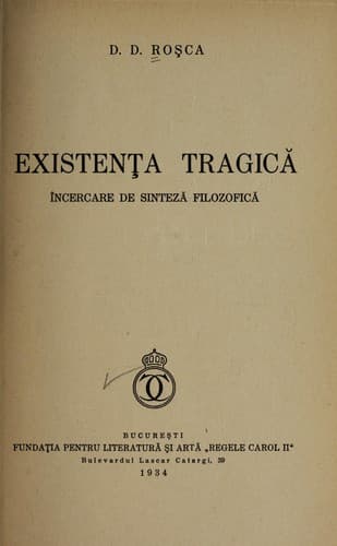 Tapa de Existenta tragica