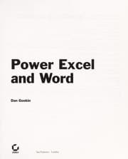 Tapa de Power Excel and Word