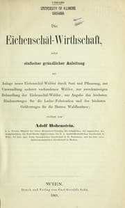 Tapa de Die Eichenscha l-Wirthschaft