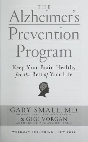 Tapa de The alzheimer's prevention program