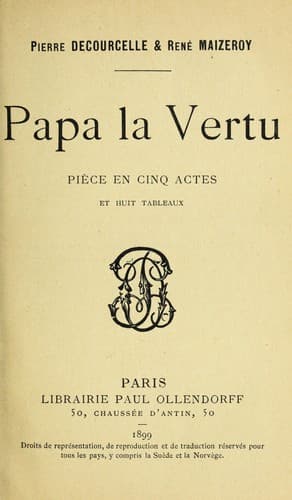 Tapa de Papa la vertu