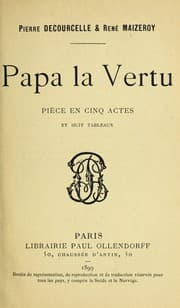 Tapa de Papa la vertu