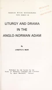 Tapa de Liturgy and drama in the Anglo-Norman Adam
