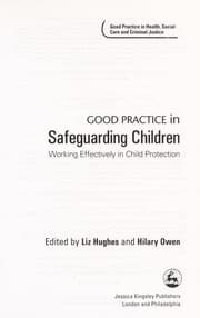 Tapa de Good practice in safeguarding children : working effectively in child protection