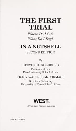 Tapa de The first trial